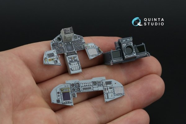 Quinta Studio QDS+32231 Tornado ECR German 3D-Printed &amp; coloured Interior on decal paper (Italeri) (Small version) (with 3D-printed resin parts) 1/32