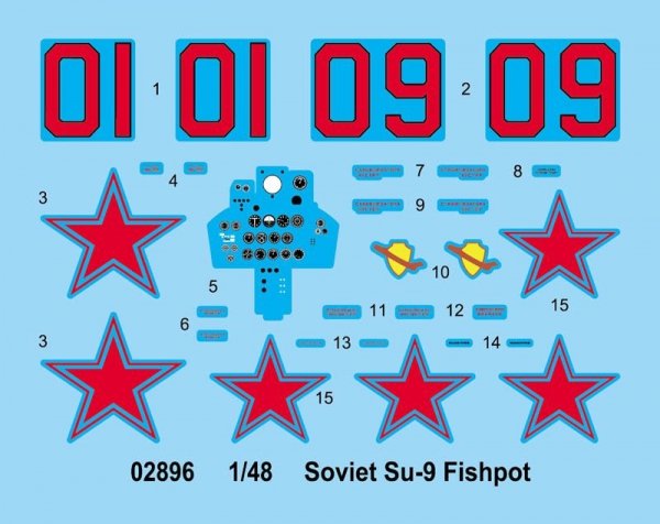 Trumpeter 02896 Soviet Su-9 Fishpot (1:48)