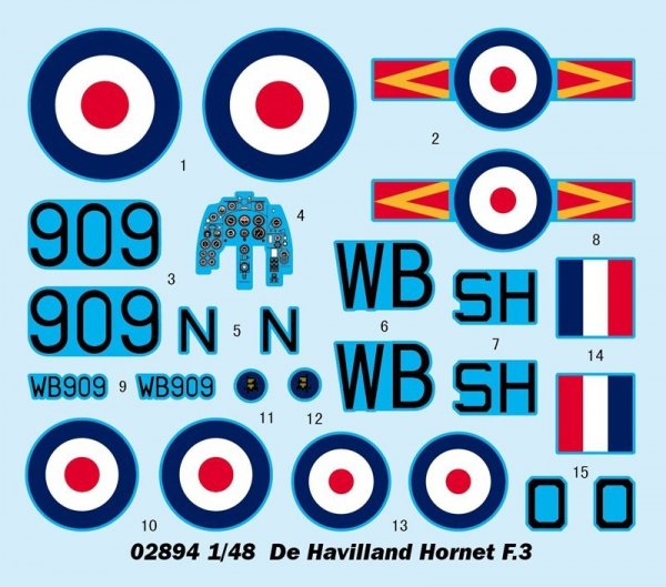 Trumpeter 02894 De Havilland Hornet F.3