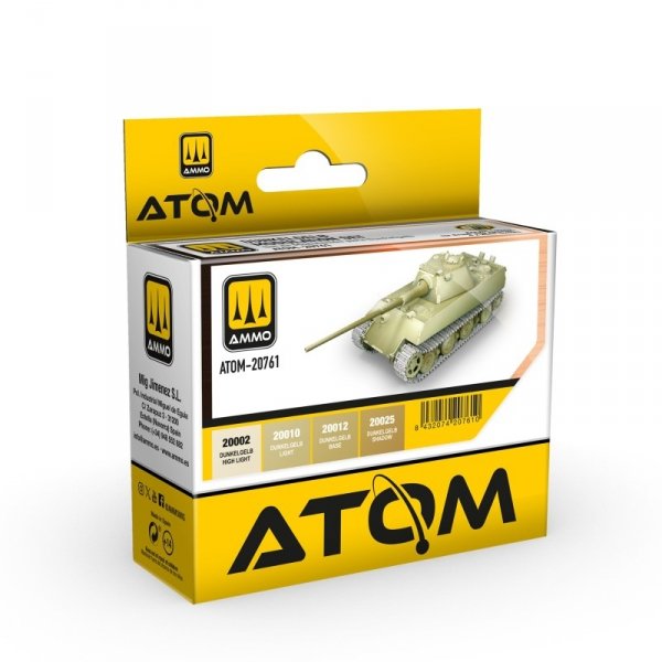 AMMO by Mig Jimenez 20761 Dunkelgelb Modulation Set 4x20ml