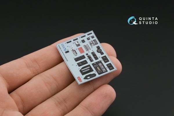 Quinta Studio QD24004 Hummer H1 3D-Printed &amp; coloured Interior on decal paper (MENG) 1/24