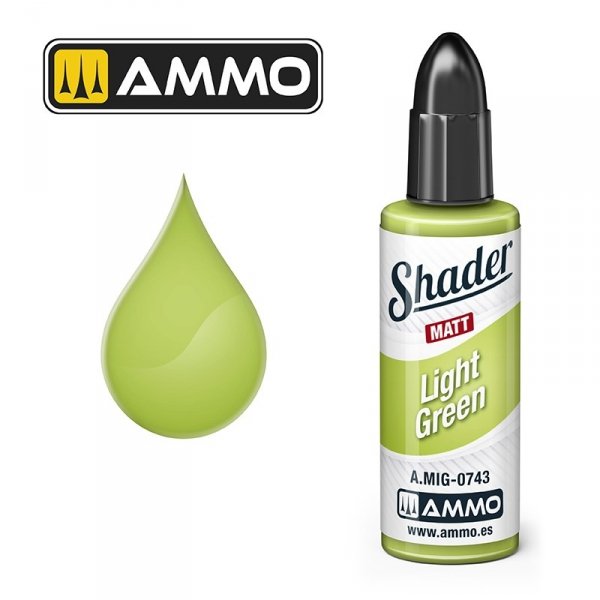 AMMO of Mig Jimenez A.MIG 0743 Light Green Shader Matt