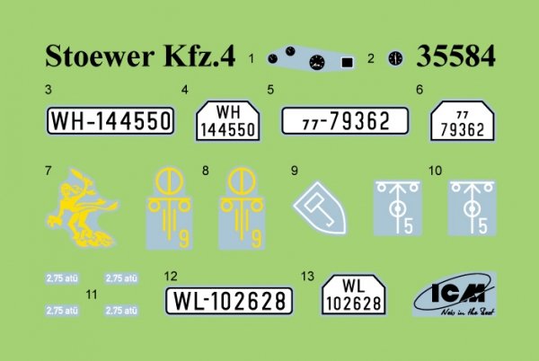 ICM DS3526 Wehrmacht Self-propelled AA vehicles 1/35
