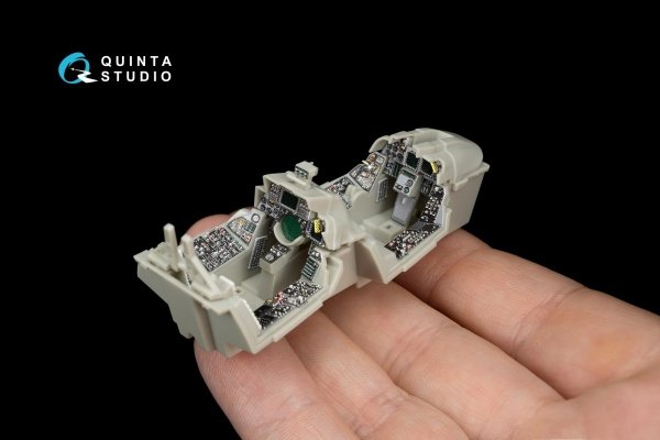 Quinta Studio QD48070 F-14D 3D-Printed &amp; coloured Interior on decal paper (for Tamiya kit) 1/48