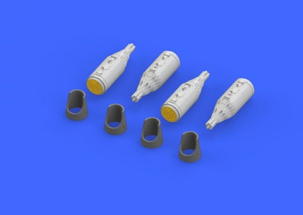 Eduard 672140 UB-32A-24 rocket pods for Mi-24 EDUARD, ZVEZDA 1/72
