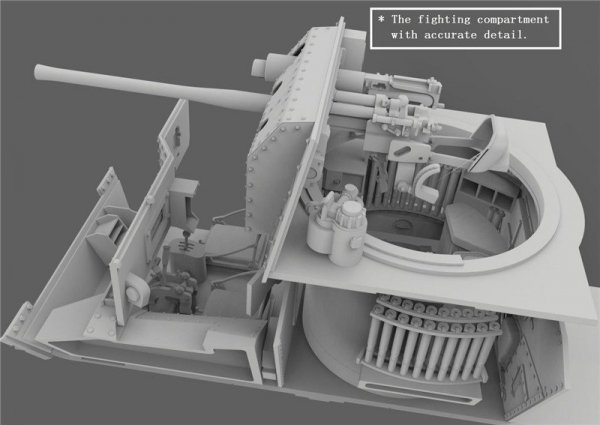 Gecko Models 35GM0005 KREUZER PZ.PKFW.MK.II,742(e),(A10) W/ INTERIOR (1:35)