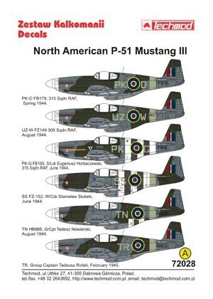 Techmod 72028 - North American P-51 Mustang III (1:72)