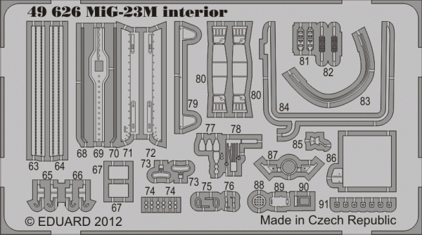Eduard 49626 MiG-23M S. A. 1/48 TRUMPETER