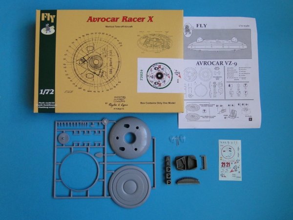 Fly 72024 Avrocar Racer X 4+ 1/72