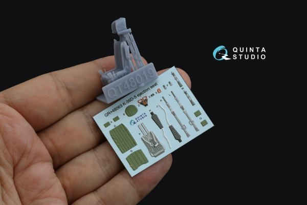 Quinta Studio QR+48063 K-36D-5 ejection seat (for Su-35, Su-57 aircraft) (All kits) 1/48