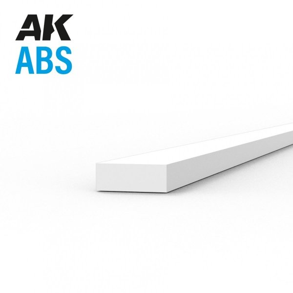 AK Interactive AK6715 STRIPS 0.75 X 2.00 X 350MM – ABS STRIP – 10 UNITS PER BAG
