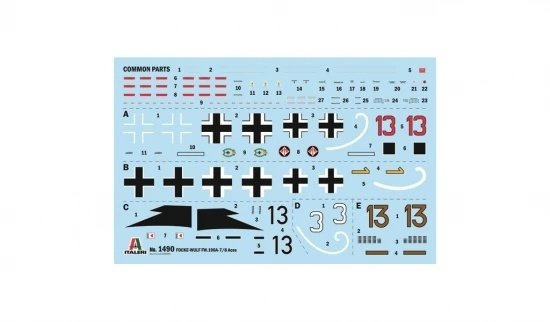 Italeri 1490 Focke-Wulf Fw 190 A-8/F Aces 1/72