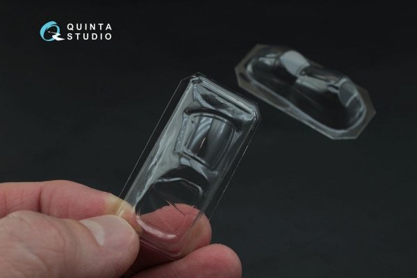 Quinta Studio QC72006 Mi-24/35 all bubble-version vacuformed clear canopy (for Zvezda kit) 1/72