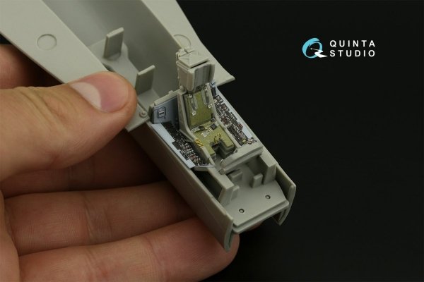 Quinta Studio QD48277 F/A-18А 3D-Printed &amp; coloured Interior on decal paper (HobbyBoss) 1/48
