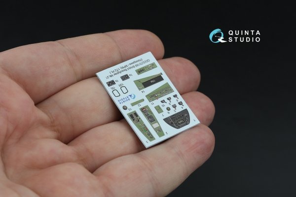 Quinta Studio QDS-72199 Bristol Beaufighter Mk.21 3D-Printed &amp; coloured Interior on decal paper (Hasegawa/MPM) (small version) 1/72