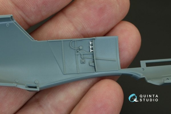 Quinta Studio QD48087 Bf 109E-4/E-7 3D-Printed &amp; coloured Interior on decal paper (for Eduard kit) 1/48