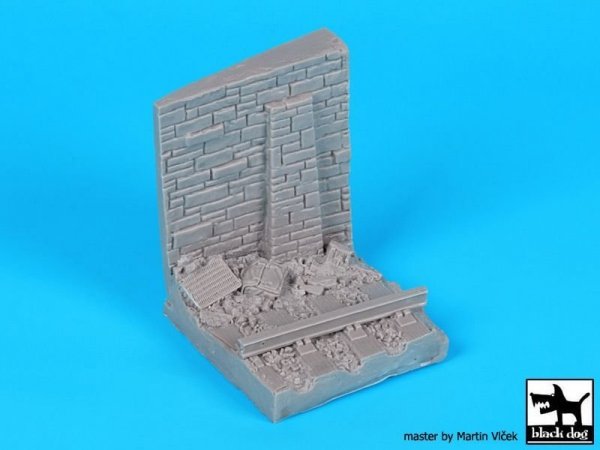 Black Dog D35098 Wall with rail base 1/35
