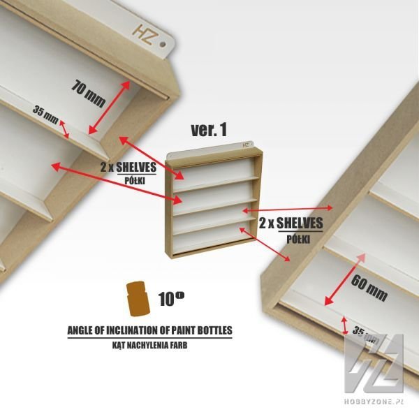 Hobby Zone HZ-x3 ver.1 Paint Hanger (36mm - bottle size)
