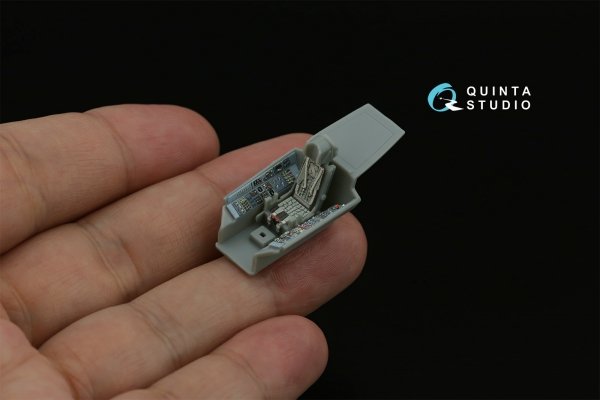 Quinta Studio QD+72183 Su-27 3D-Printed &amp; coloured Interior on decal paper (Trumpeter) (with 3D-printed resin part) 1/72