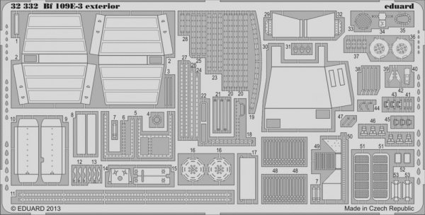 Eduard 32332 Bf 109E-3 exterior 1/32 Dragon