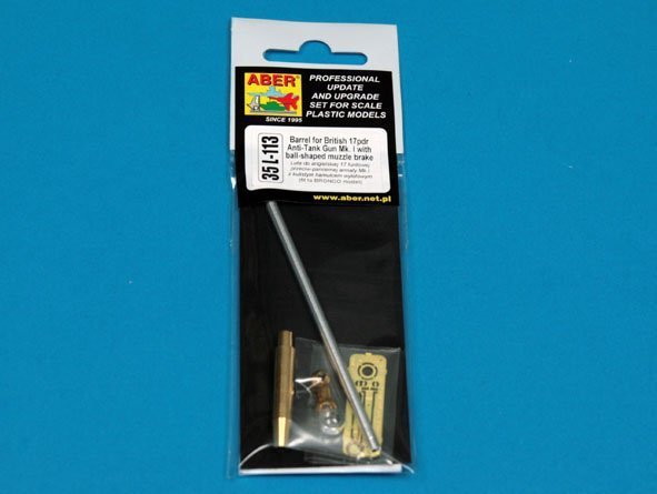Aber 35L-113 Barrel for British 17pdr Anti-Tank Gun Mk.I with ball-shaped muzzle brake (1:35)	