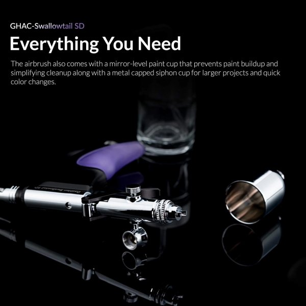 Gaahleri 43011 Ace Series GHAC-Swallowtail SD 0,28 &amp; 0,5 mm Airbrush