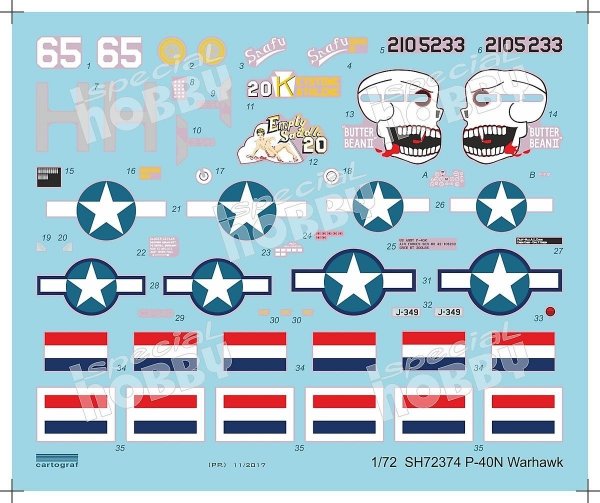 Special Hobby 72374 P-40N Warhawk 1/72