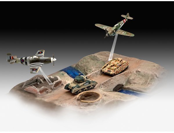 Revell 03352 75 th Anniversary D-Day Set (diorama i cztery modele) 1/72