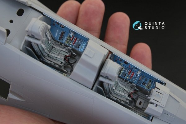 Quinta Studio QD32041 Su-30MKK 3D-Printed &amp; coloured Interior on decal paper (for Trumpeter kit) 1/32
