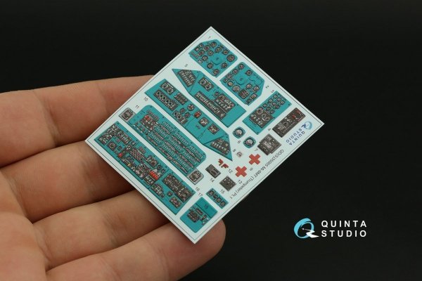 Quinta Studio QD35065 Mi-8MT 3D-Printed &amp; coloured Interior on decal paper (Trumpeter) 1/35