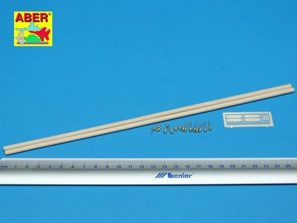 Aber 35D08 Telegraph - pillar set for 2 cross bars with 4 insulators each (1:35)