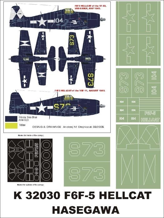Montex K32030 F6F5 Hellcat 1/32