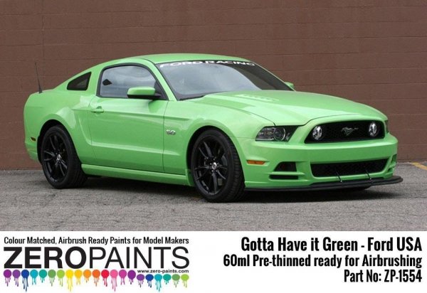 Zero Paints ZP-1554 Gotta Have it Green - Ford USA Paint 60ml