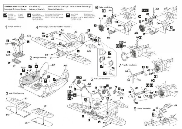 Hobby 2000 72064 Brewster F2A-1/2 Buffalo ( HASEGAWA + CARTOGRAF + MASKI) 1/72