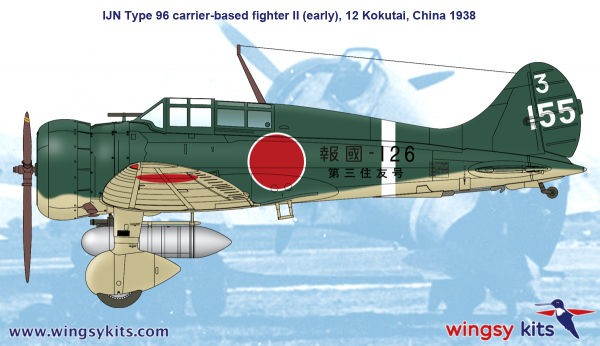 Wingsy Kits D5-03 IJN Type 96 carrier-based fighter II A5M2b “Claude” (early) 1/48