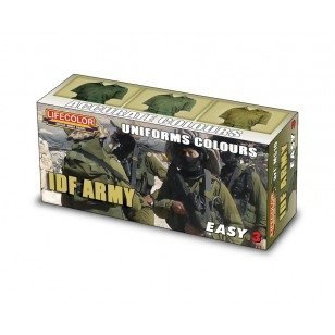 Lifecolor MS10 Acrylic paint Set Israeli Army uniforms 3x22ml