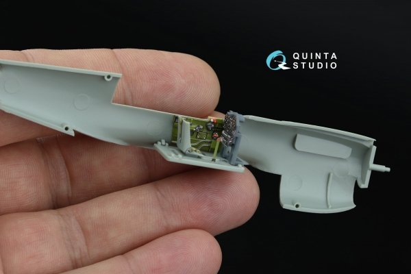 Quinta Studio QD+72214 P-40N Warhawk 3D-Printed &amp; coloured Interior on decal paper (Academy) (with 3D-printed resin parts) 1/72