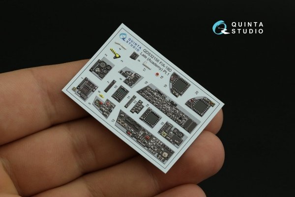 Quinta Studio QD32156 F/A-18D late 3D-Printed &amp; coloured Interior on decal paper (Academy) 1/32