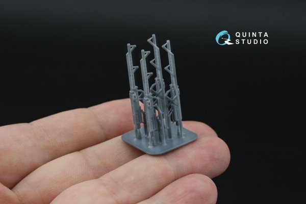 Quinta Studio QT48155 Browning .50 ANM3 Machine Gun, 4 pcs (for all kits) 1/48