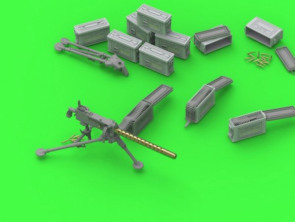 Master GM-35-088 Browning M1919 A4 .30 cal (7,62mm) - karabin maszynowy na trójnogu M2 (ze skrzynką amunicyjną M1) 1/35