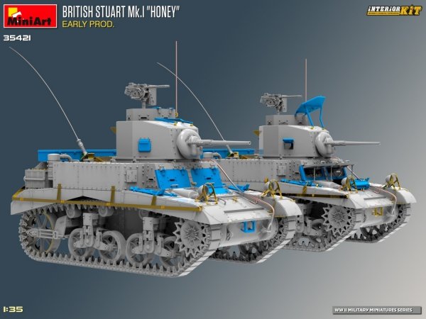 MiniArt 35421 BRITISH STUART MK.I HONEY EARLY PROD. INTERIOR KIT 1/35