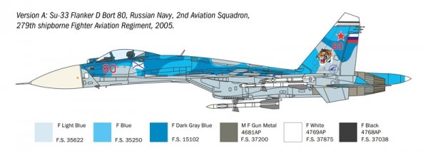 Italeri 0197 SU-33D Flanker-D 1/72