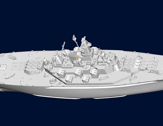 Trumpeter 05762 USS Alabama (BB-60) 1:700