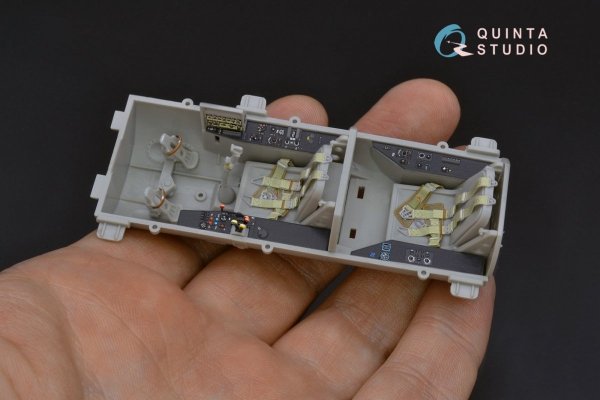 Quinta Studio QD32070 Me 262B1a/U-1 3D-Printed &amp; coloured Interior on decal paper (Trumpeter) 1/32