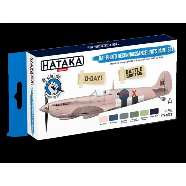 Hataka HTK-BS23 RAF Photo Reconnaissance Units paint set (6x17ml)