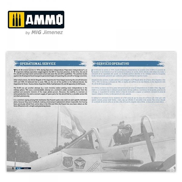 AMMO of Mig Jimenez 6025 IA-58 Pucará Visual Modelers Guide (Multilingual)