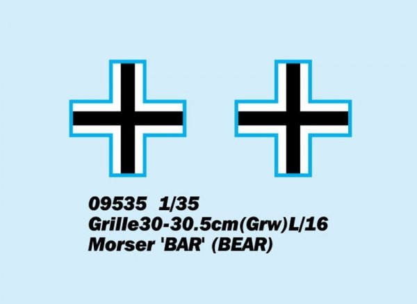 Trumpeter 09535 Grille30-30.5cm(Grw)L/16 Morser BAR (BEAR) 1/35