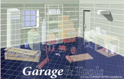 Fujimi 116891 Garage &amp; Tools Garage 1/24