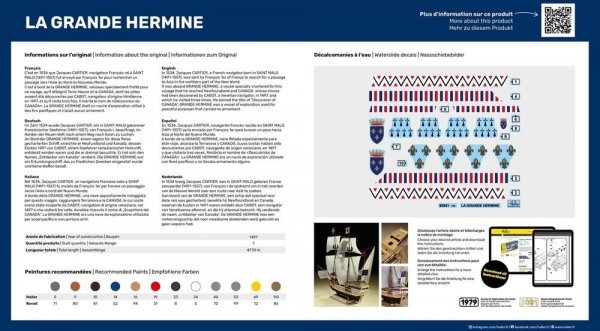 Heller 56841 Starter Kit -  Le Grand Hermine 1/150 