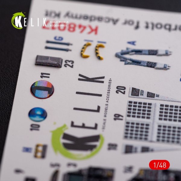KELIK K48017 A-10C &quot;Thunderbolt &quot; interior 3D decals for Academy kit 1/48